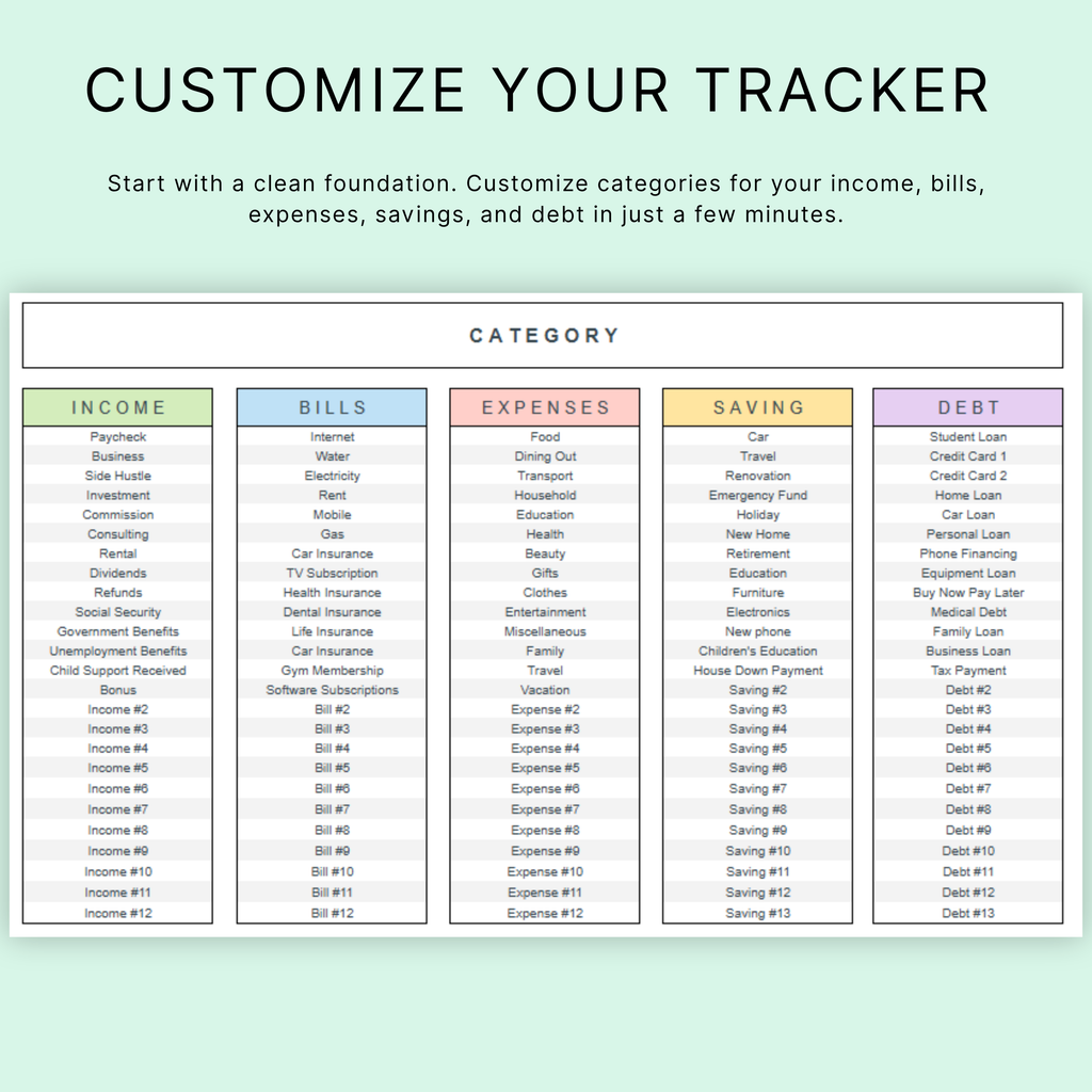 The No-Fluff Smart Budget Spreadsheet ®