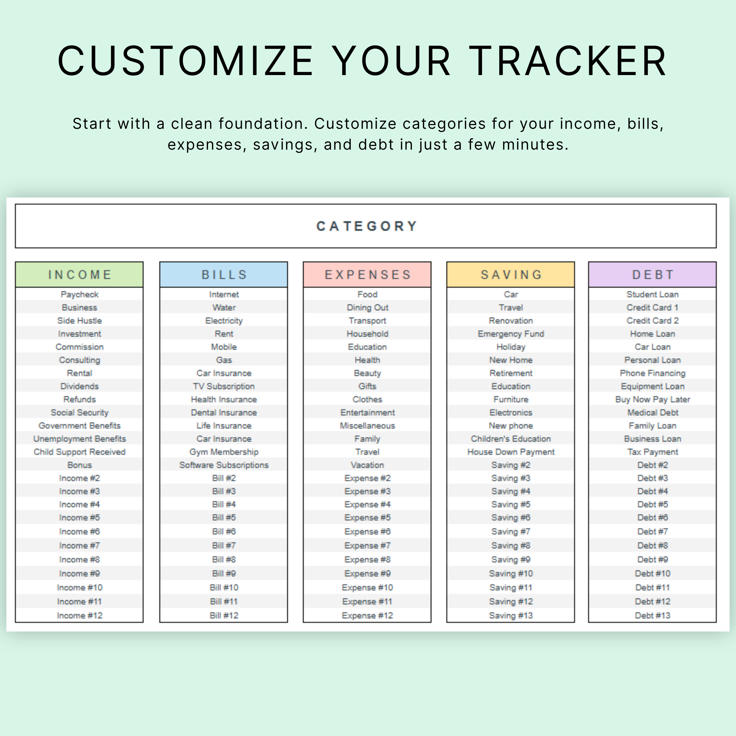 The No-Fluff Smart Budget Spreadsheet ®