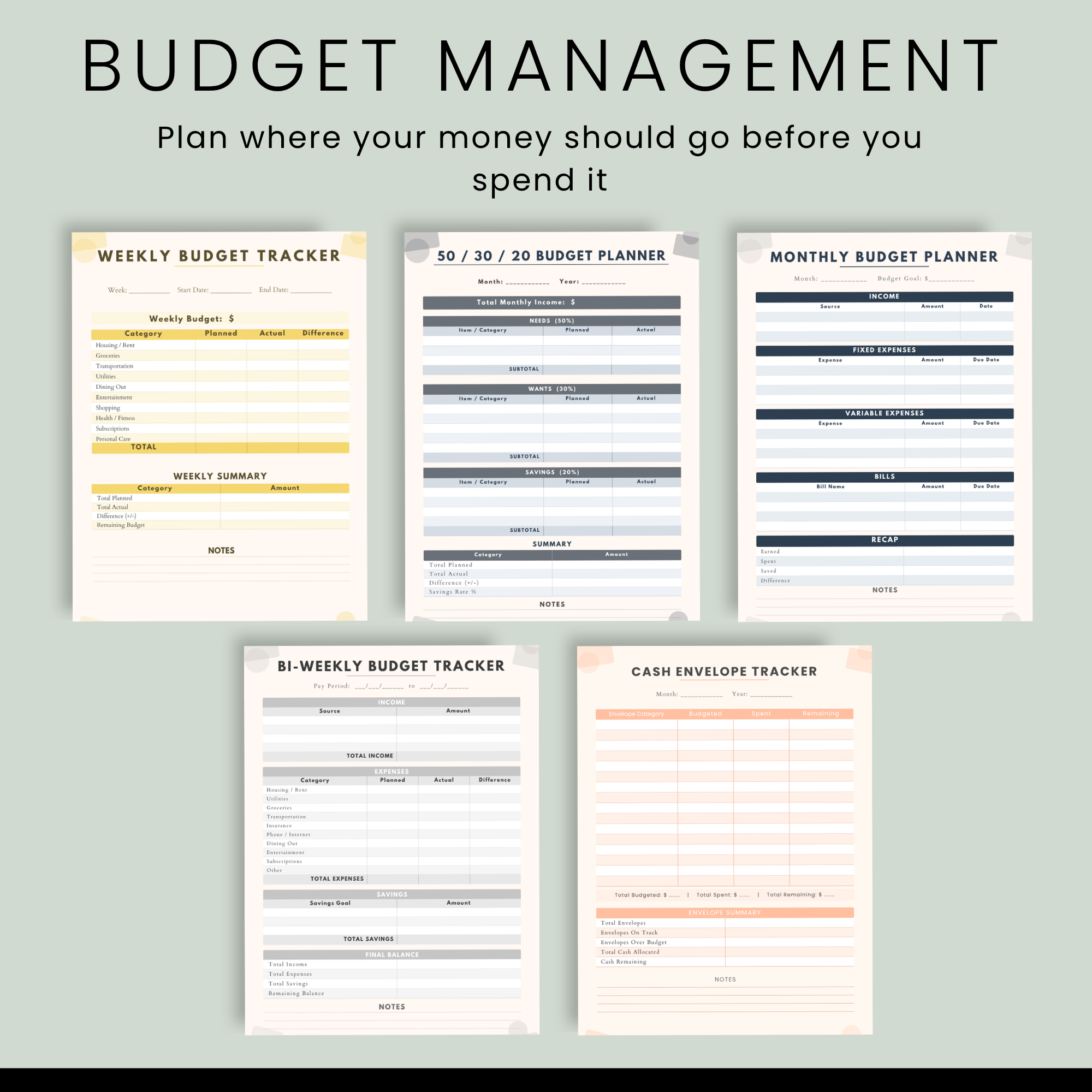 The Ultimate Budget Planner ®