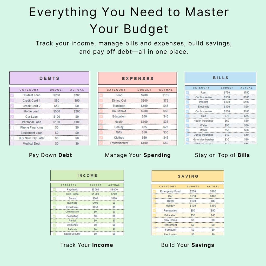 The No-Fluff Smart Budget Spreadsheet ®