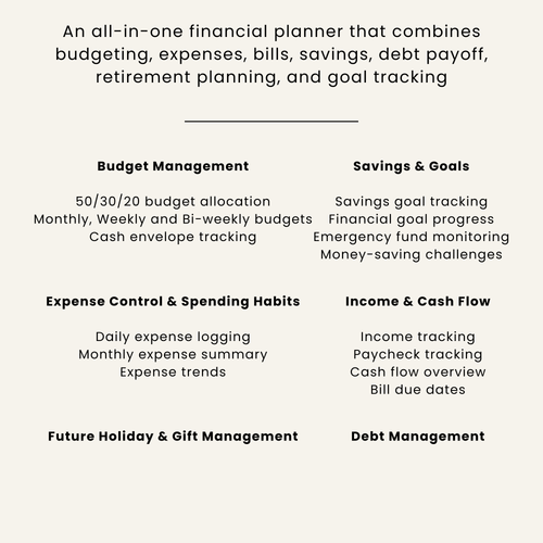 The Ultimate Budget Planner ®